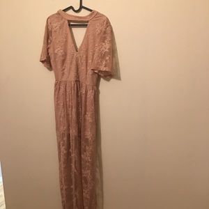 Nordstrom long pink dress
